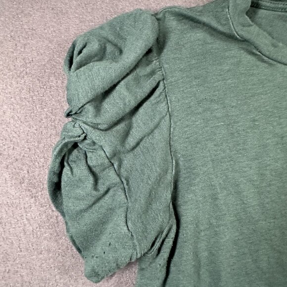 BCBGMaxazria Tops Womens Small Lot of 2 Blouses Floral Solid Short Sleeve - Picture 12 of 16